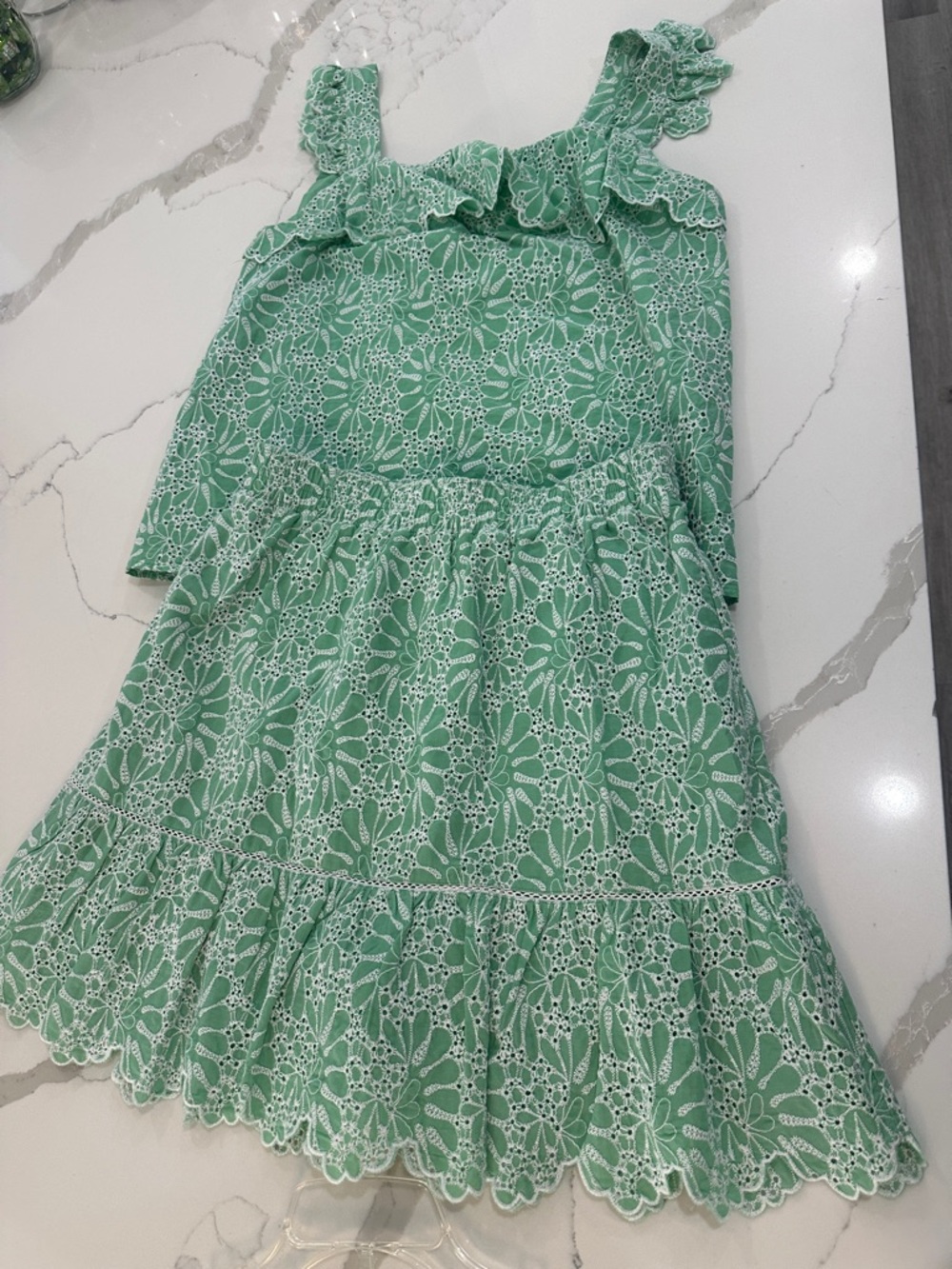 LOFT Mint Green Lace Mini Dress